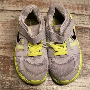 Nike Neon Yellow and Gray Size 9C